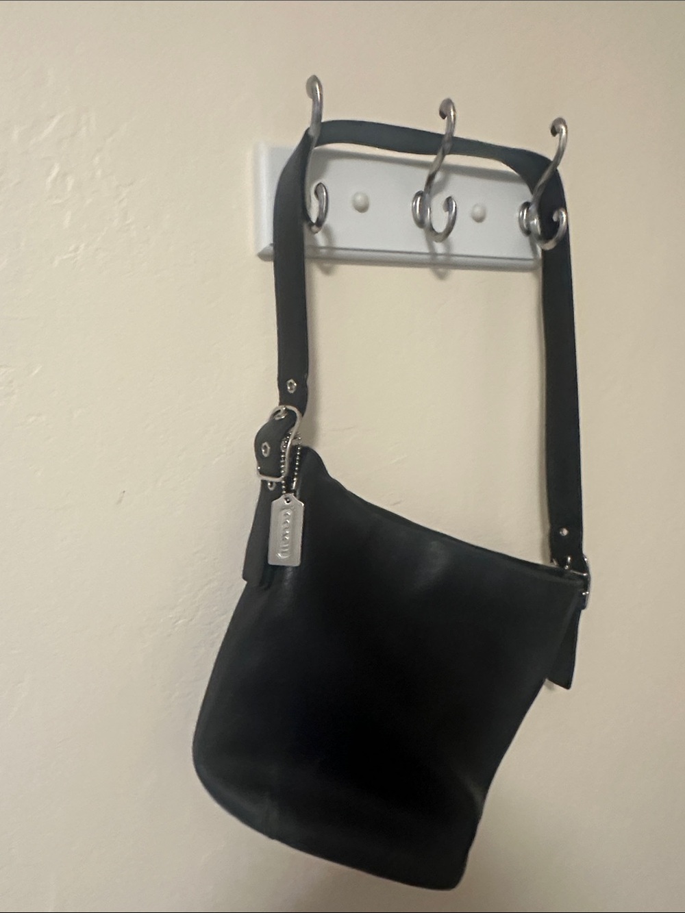 Coach Black Leather Hobo Shoulder Bag - Picture 5 of 5